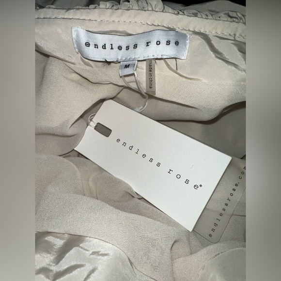 Endless Rose Women’s Ruffle Side Zip One Shoulder Blouse Size M - Picture 7 of 9